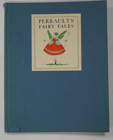 Perrault, Charles - Tales of Passed Times, written for Children, illustrated by John Austen, 4to, cloth with colour pictorial panel pasted to upper board, with 36 illustrations, 26 in colour, front fly leaf torn out, Sel